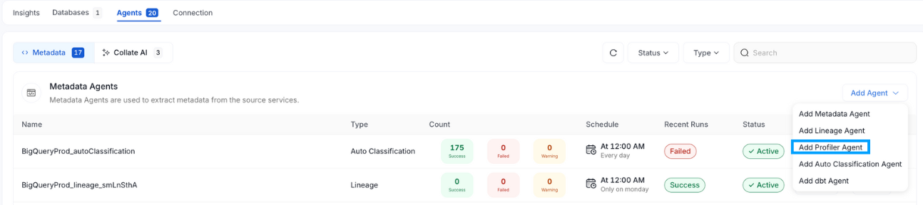 Add a profiler service